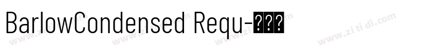 BarlowCondensed Requ字体转换